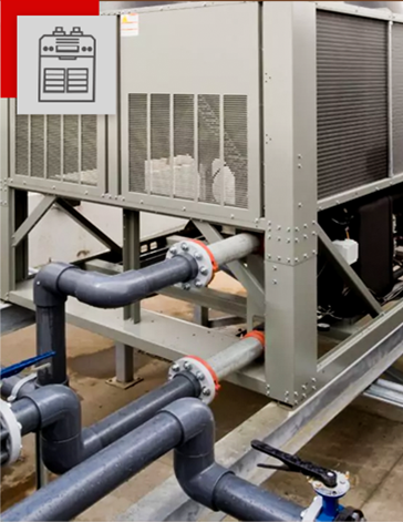 Spălare chimică instalații HVAC mari (chillere, aeroterme, ventiloconvectoare)